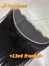Annione 13x4 Straight Frontal Lace Only Real HD Transparent Lace 4x4 5x5 Closure 100% Brazilian Human Hair HD Pre plucked Lace