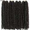14 12 inch Butterfly Faux Locs Crochet Hair Braids Pre looped Distressed Goddess Butterfly Soft Locs Crochets Braids Cheveux Lok