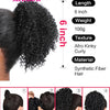 Synthetic Afro Puff Drawstring Ponytail Hair Bun 10 Inch Short Afro Kinkys Curly Afro Bun Extension Hairpieces Large Size
