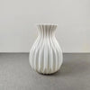 1pc Water Cultivation Imitation Ceramic Plastic Vase Living Room Plastic Home Vase, Modern Minimalist Home Decor