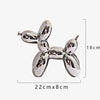 21cm Big Size Ceramic Balloon Dog Abstract Ornament Creative Sculpture Study Room Statue Home Office Accessories Decoration