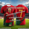 2026 New Ronaldo No.7 Football Jersey Oversized Breathable Training Uniform Soccer Shirt Kids Adult Match Fan Sportswear Tee