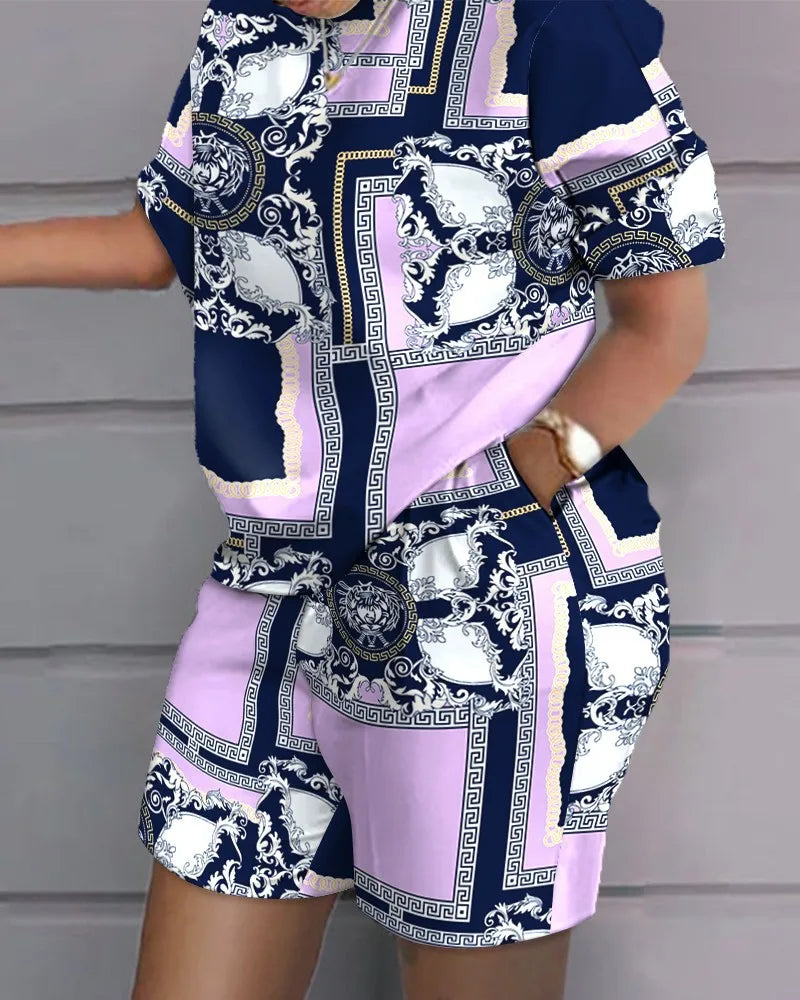 Fashion White 2 Piece Set For Women Long Sleeve Shirt And Shorts Two Piece Suit Women 202 Summer  Casual Home Sets