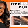 Ombre Brown Wear Go Human Hair Wigs Pre-Styled Layered Cut Kinky Curly Wig HD 7x5 Glueless Pre-Cut Wig for Quick Installation