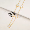 Stainless Steel Non Fading Minimalist Creative Plant Live Leaf Petal Flower Pendant Necklace Earrings Bracelet Jewelry Set