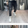 Luxury Men Autumn Knitted Tshirt 2024 Korean O-neck Short Sleeve Top Tees Streetwear Male Social Club Slim Fit Casual T-Shirt