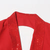 TWOTWINSTYLE Solider Blazer mit Aushöhlungen für Damen, Schalkragen, Langarm-Tunika, gespleißter Knopf, Temperament-Blazer Weiblich KJA501707