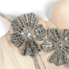 3Colors Women Fashion Diamonds Embroidery Flowers Tassel Bustier Corset Crop Tops To Wear Out Evening Club Party Camisoles Top