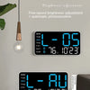 LED Digital Wall Clock Temperature Date Week Display Table Alarm Clocks Voice Control Electronic Clock Brightness Adjustment