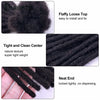 Dreadlock Extensions Human Hair For Men/Women Crochet Braids 100% Human Hair Handmade Loc Extension 0.6 cm Dreadlocks