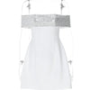 Mozision Off-shoulder Sequins Strapless Sexy Mini Dress Women Fashion Sleeveless Backless Sparkle High Waist Club Sexy Dress