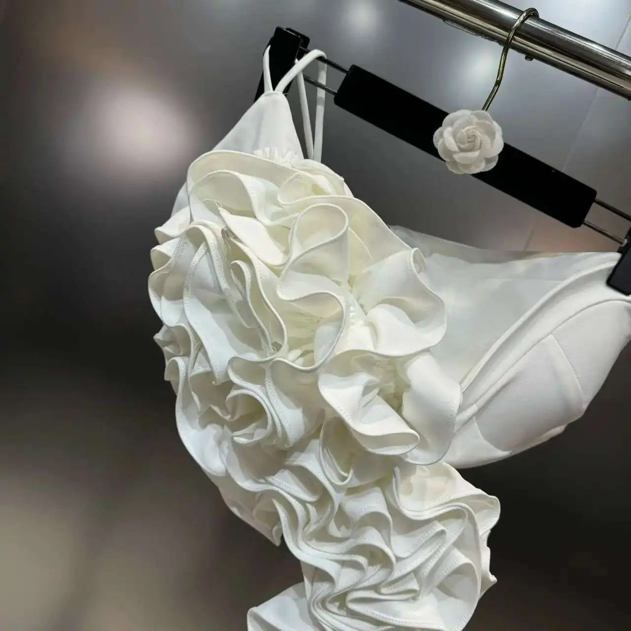 DEAT New Items Fashion Women's Wrinkled Edge Sling Vest Trendy Zipper Backless Sleeveless Camisole Female 2025 Spring 11XX8800