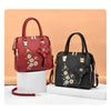 Floral Detail Shoulder Bag, Trendy Zipper Handbag For Work, Casual Crossbody Bag, Women's Floral Decor Purse
