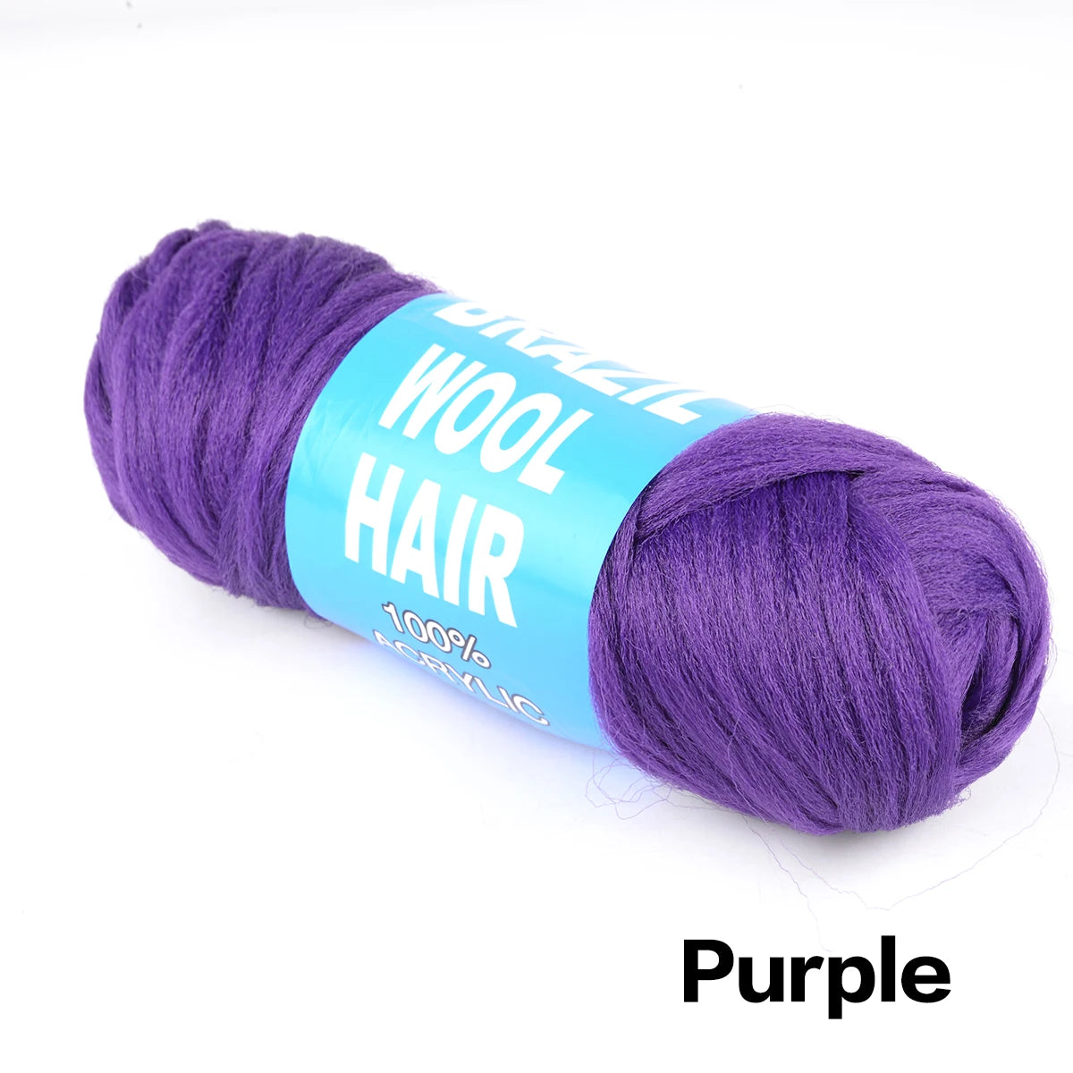 4er-Pack brasilianisches Wollhaar, synthetische Häkelhaarextensions für Frauen, afrikanisches Haargarn zum Flechten von senegalesischen Twists, Kunsthaar