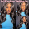 Ready To Wear 5x5 6x4 Lace Closure Perücke Body Wave Kleberlose Perücke Echthaar Ohne Kleber Vorgeschnittene Lace Perücke 180% Dichte