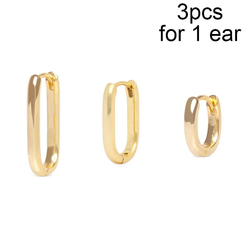 CRMYA Gold Silber gefüllt 16mm 14mm 12mm Blumen baumelnde Ohrringe Zirkonia Creolen für Damen Mädchen Schmuck Großhandel
