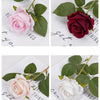 3/5/10/20 Stk. Rosen Künstliche Blumen Rosenzweig Künstliche Rote Rosen Realistische Kunstrosen für Hochzeits-Heimdekoration