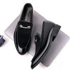 Herren Party Schuhe Schwarz Luxus Herren Formelle Lederschuhe Slipper Lackleder Business Casual Schuhe Loafer Große Größen Zapatos