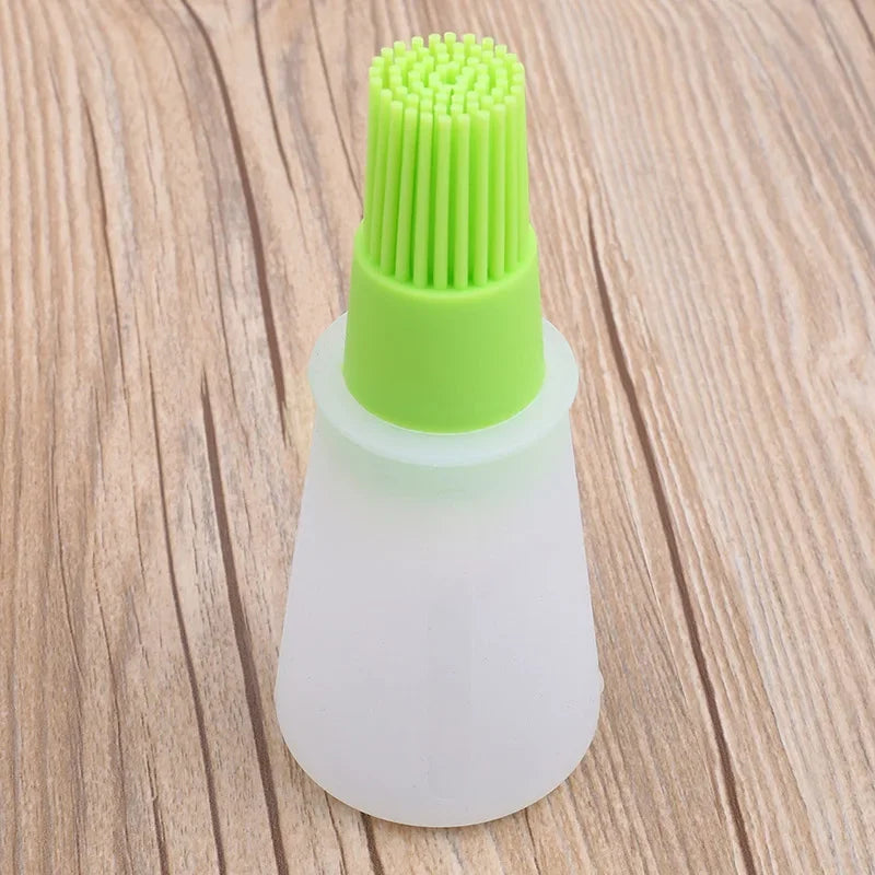 Kitchen Gadgets Barbecue Oil Brush Silicone BBQ Honey Oil Bottle With Brush Convenient Basting Cooking Tools Kitchen Accessories