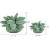 Inyahome 3D Sukkulenten-Kissen Kaktus Plüsch Blumenpflanze Geformtes Kissen für Wohnzimmer-Dekoration Neuartige Dekoration Pflanzen-Deko