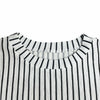 Women's Striped Knit Long Sleeve Dress, Waist Cut Out Tie Design, Slim Fit Elegant Fall & Winter Fashion, Moderate Fabric Thickn