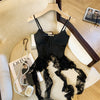 SINGREINY Summer Irregular Sexy Camisole French Style Sleeveless Sheath Camis 2025 Women Lace Spliced Solid Streetwear Camis