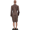 BWQ Women's Set Full Sleeve Button Blazer + Skirts Suit 2025 Winter Casual Streetwear Two 2 Piece Set Africa OL Work Outfits
