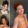 Synthetic Afro Puff Drawstring Ponytail Hair Bun 10 Inch Short Afro Kinkys Curly Afro Bun Extension Hairpieces Large Size