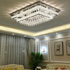 Modern Luxury Crystal LED Chandelier For Living Room Bedroom Dining Room Kitchen Ceiling Lamp Silver Chrome Remote Control Light
