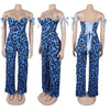 Two Pieces Women Pant Sets Print Matching Set Drawstring Pockets Sleeveless Top Elastic Waist Pants Slim Fit Casual 2026 Spring