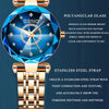 SENO Ocean Star Damen Kristalluhr 2024 Top-Marken Luxus Roségold Damen Armbanduhr für Damen Armbanduhr Relogio Feminino