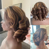 4/350 Highlight Loose Fumi Human Hair Wigs Short Loose Bouncy Curly Bob Wigs 13x4 Lace Front Wear to go Glueless Wigs For Women