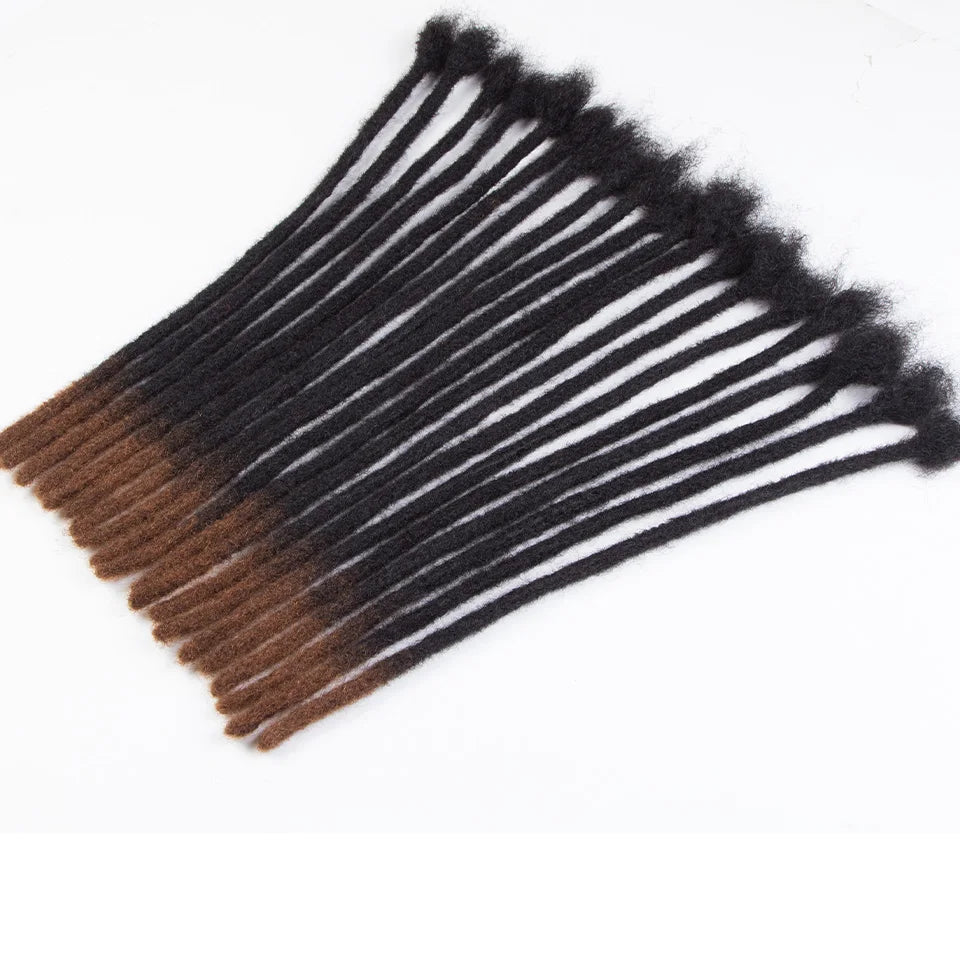 Kinky Straight Human Hair Dreadlocks Loc Extensions Wholesale Crochet Braids Peruvian Remy Hair Extensions 10 20 40 60 Strands