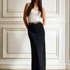 Wolfeel Freizeit Satin Damenrock Frühling Sommer Mode Locker Hoher Bund Maxi Röcke Elegant Einfacher Satin-Fischschwanzrock