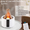 KINSCOTER Simulated Flame Aroma Diffuser Bonfire Air Humidifier Ultrasonic Cool Mist Maker Fogger LED Essential Oil Lamp Difusor
