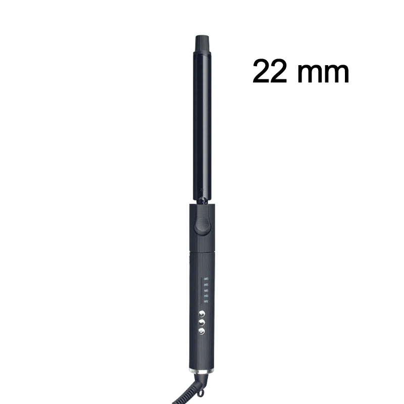 Professioneller rotierender Lockenstab Nano Titanium Schwarz Haarlockenwickler mit 230 Grad