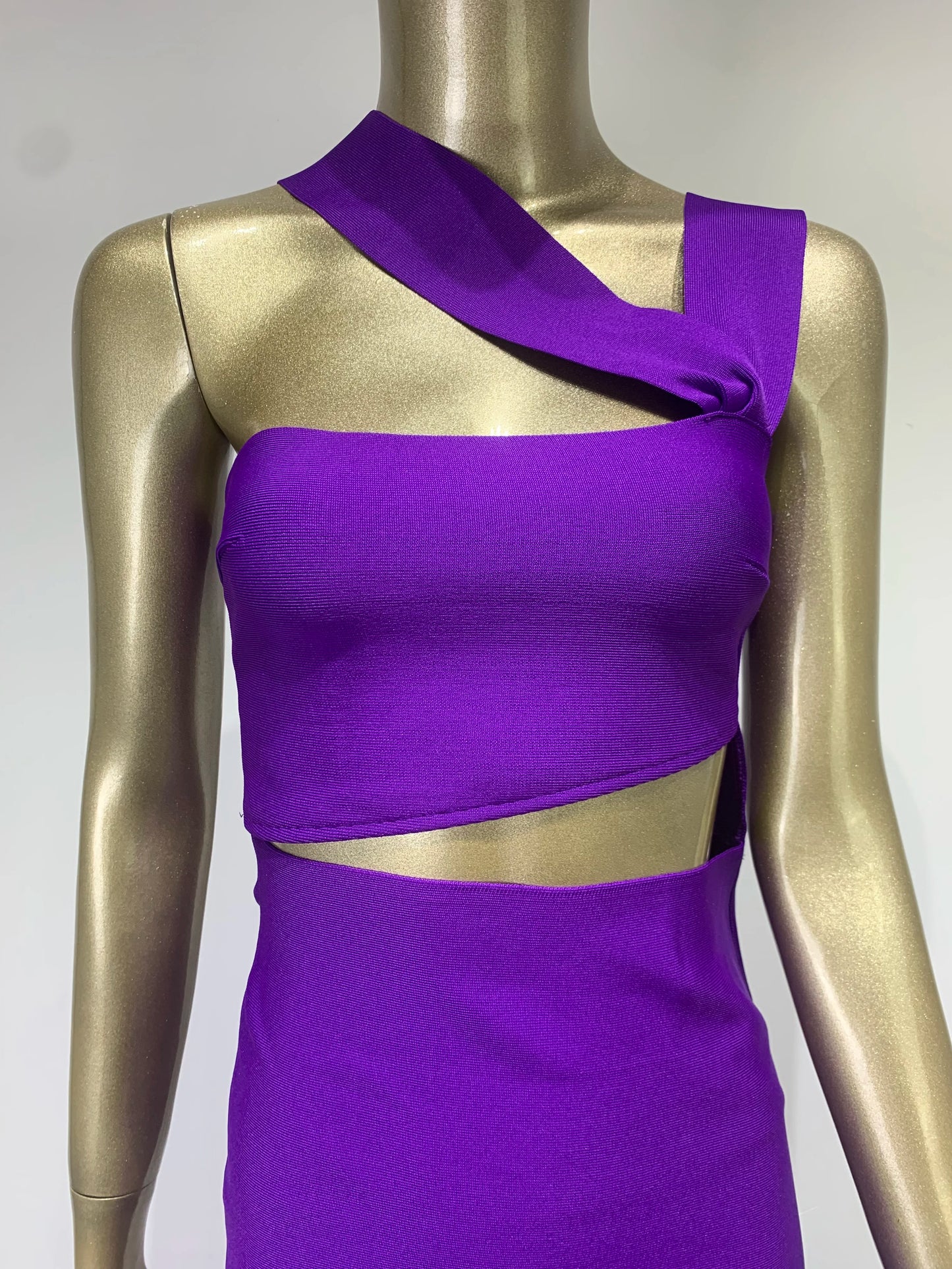 Damen Sommer sexy ausgehöhltes braunes Midi knielanges Bodycon-Bandagekleid 2023 Designer elegantes Abendpartykleid Vestido