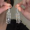 Modische Luxus-Ohrringe mit geometrischen Anhängern für Damen, Hochzeit, Party, Schmuckzubehör, wunderschöne Zirkonia-Braut-Brincos