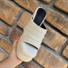 Luxuriöse handgefertigte Plateau-Keilsandalen mit Vollstrassteinen für Damen, modische Sommer-High-Heels, Pantoletten, klobige Schuhe
