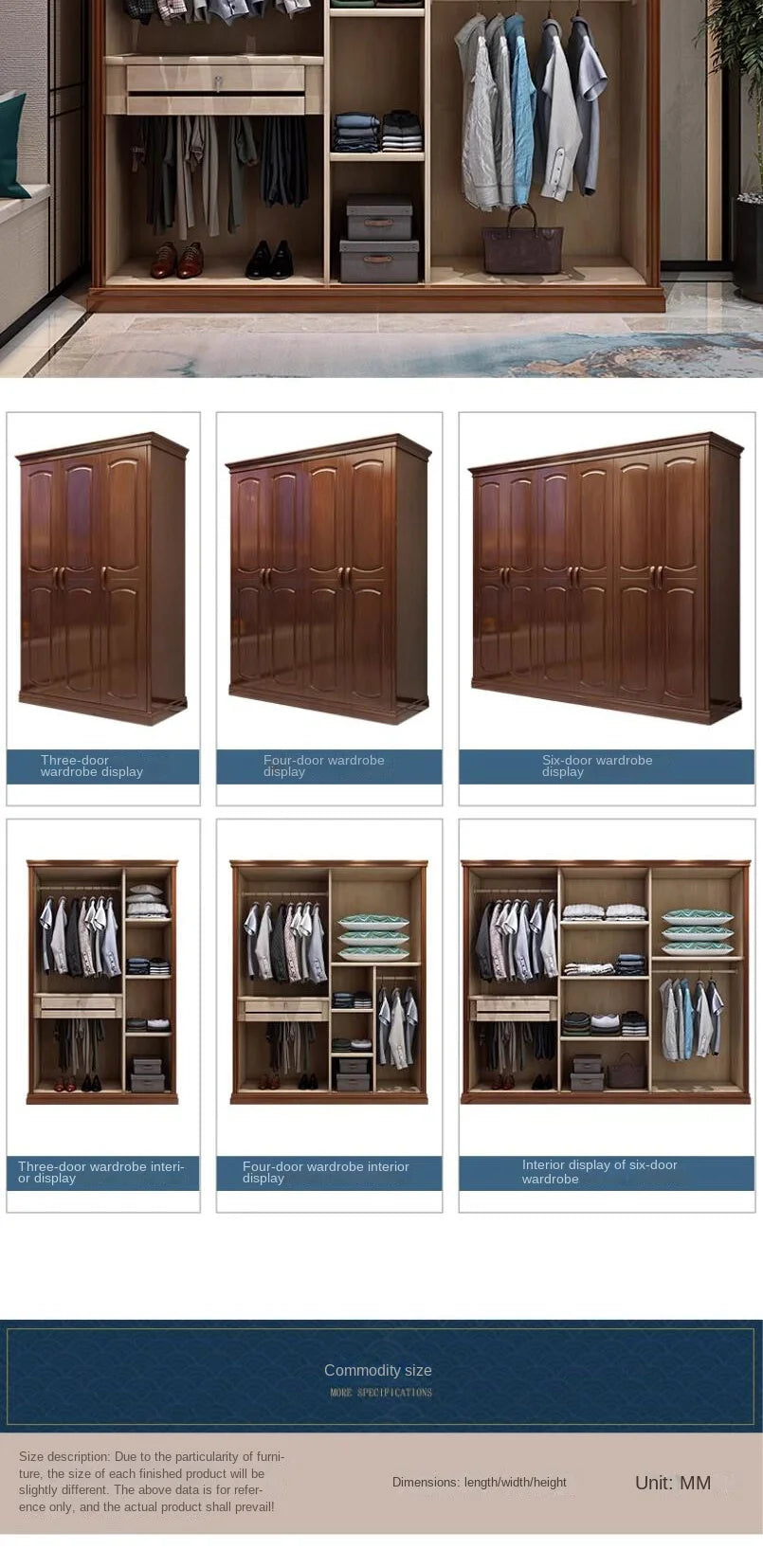 Europäisches Luxus-Schlafzimmer-Set, weich, modern, High-End-Aufbewahrung, Queen-Size-Schlafzimmer-Set, Holz, cool, Apartment, Möbel für Schlafzimmer