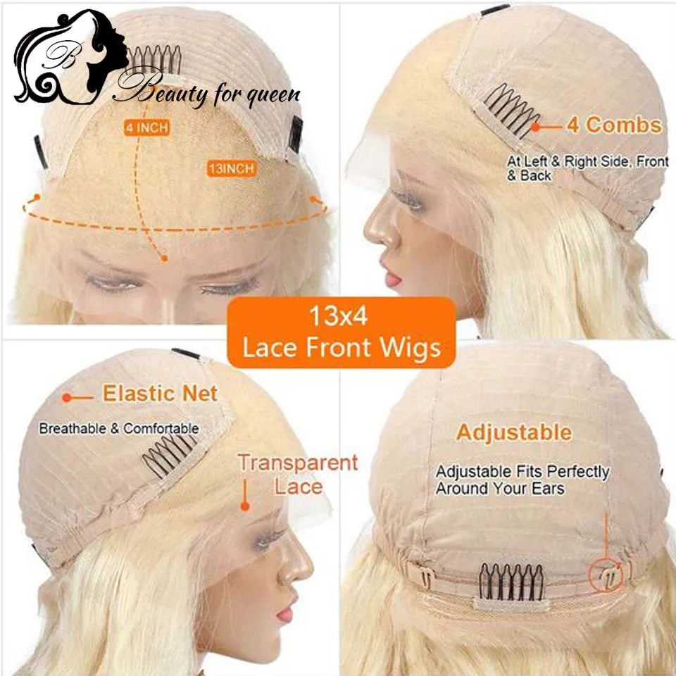Honey Blonde Ombre 60 Pink Blue Purple Colored 13x4 Lace Front Human Hair Wigs For Woman Yellow Green Blonde Human Hair Wigs
