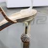 Luxus-Fashion-Sandalen 2024 Sommer Neue Strass Fee offene Zehen Ring-Fuß-Riemen Römersandalen mit hohem Absatz Damenschuhe Bankett