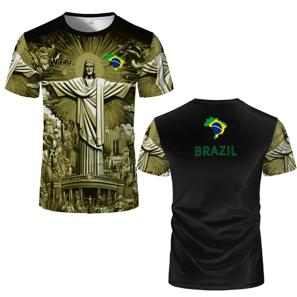 90 Minutes Series MM9 JUL Football Shirt Men's Summer Outdoor Sports Quick-drying Jersey Fitness Training O-neck T-shirt