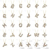 MHS.SUN Neue Leopard Bubble Buchstabenkette Vergoldet Chunky Bubble Zirkon 26 Initialen Anhänger Halskette Frauen Modeschmuck
