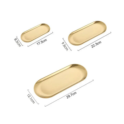 Stainless Steel Cosmetic Storage Tray False Nails Dish Tools Storage Tray Nail Art Equipment Plate Doctor Surgical Dental Tray