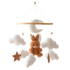 Baby-Kinderbett-Mobile-Rassel-Spielzeug 0-12 Monate Säugling Weicher Filz Teddy Samt Rosa Bär Bettglocke Hängendes Spielzeug Halterung Babybett Mädchen Spielzeug