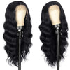 Dark Purple Body Wave Lace Front Wigs Synthetic Deep Burgundy 13x4 Lace Front Wigs Grape Purple Glueless Wigs 180% Density Women