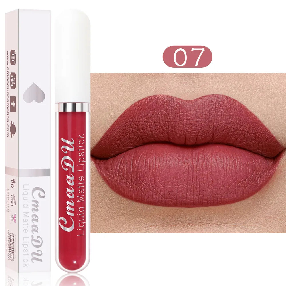 18 Color Lipstick Matte Waterproof And Long-lasting Lip Gloss