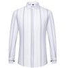 Men's French cufflink shirt with long sleeves slim fit concealed buttons solid color high end wedding dress formal men's