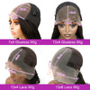 13x4 Glueless Lace Front Perücke Echthaar Glatt 13x6 HD Transparent Lace Frontal Perücken Kurze Bob Perücke für Frauen Remy 250% Dichte